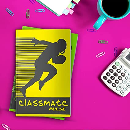 Classmate Pulse PP Cover Long books, A4 size (29.7*21 cm) Plain