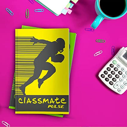 Classmate Pulse PP Cover Long books, A4 size (29.7*21 cm) Plain