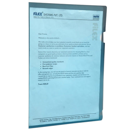 Solo Clear Folder A4 Size Pack Of 10