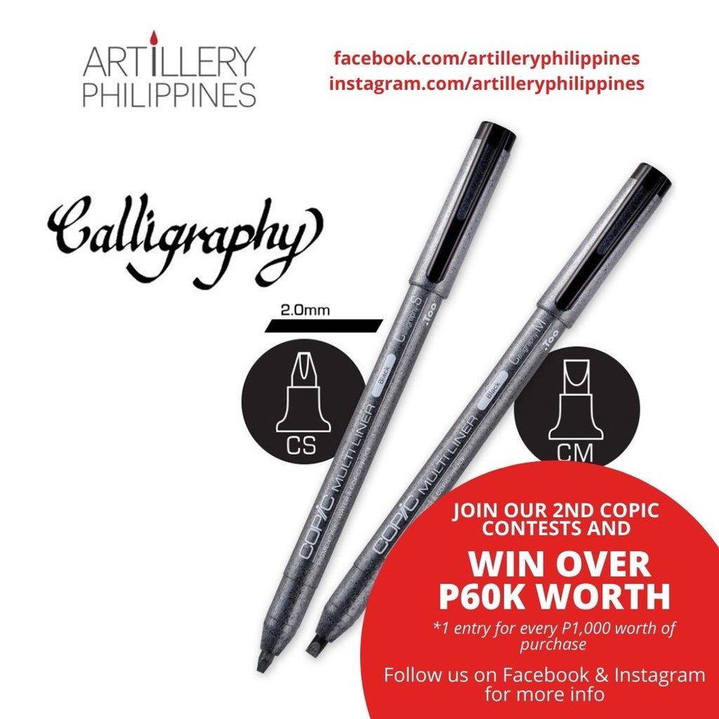 Copic Multiliner Calligraphy Pen CM and CS