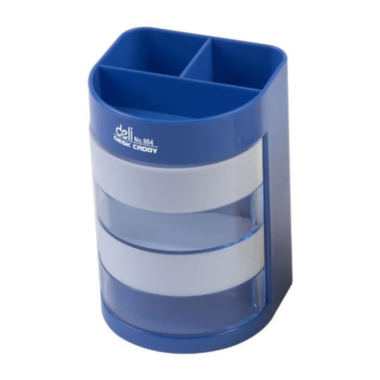 Deli 904 Compartments Plastic Pen Holder