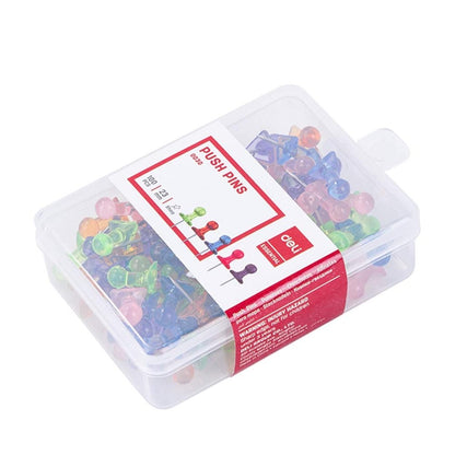 Deli Assorted Color Push Pins 23mm