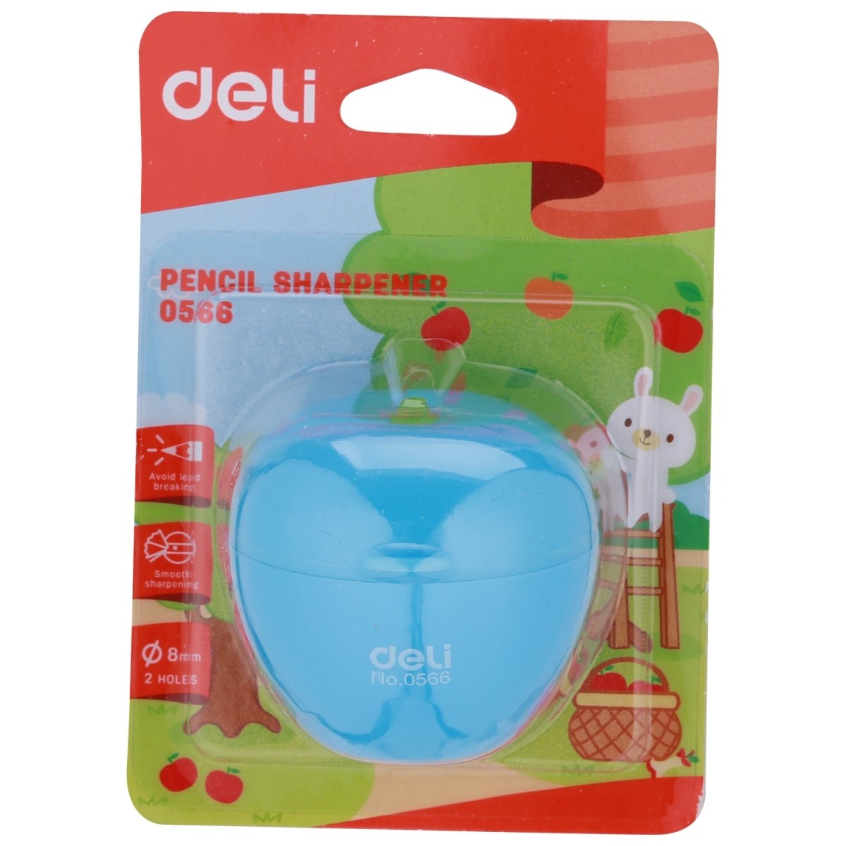 Deli Pencil Sharpener Assorted Colours