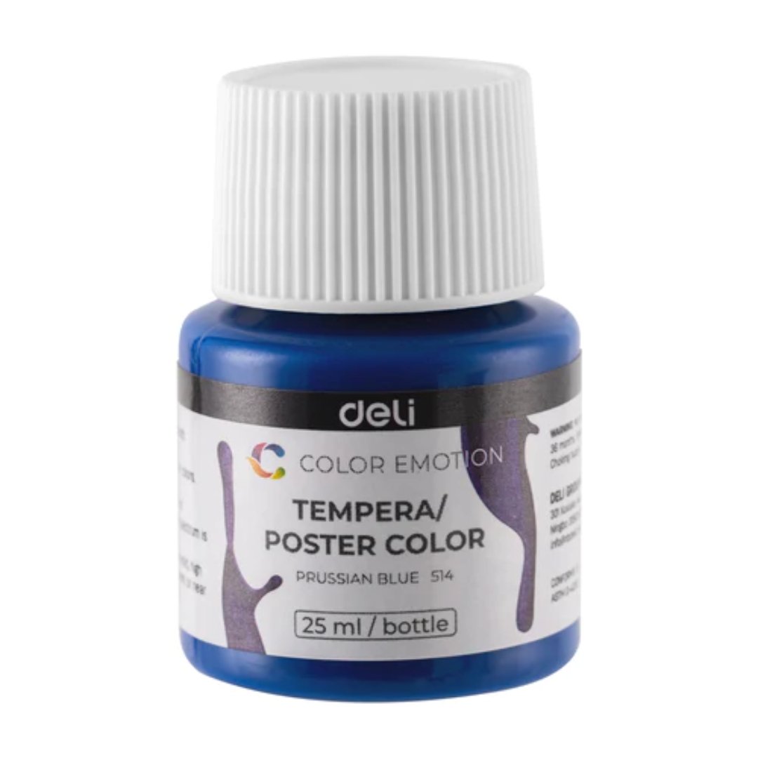 Deli WC14-12 Color Emotion Tempera Poster Color Gouache Set of 12