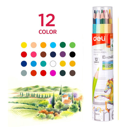 Deli Wood-Free Colored Pencil