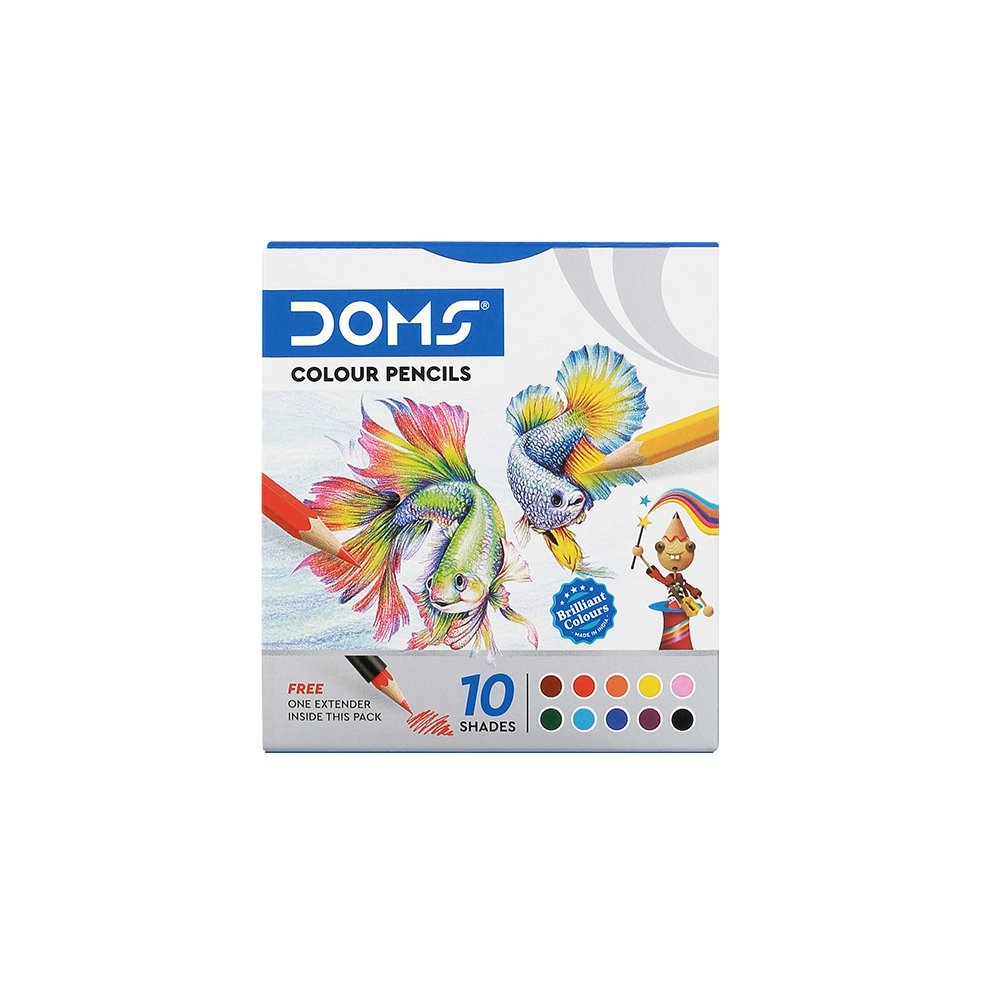 DOMS Colour Pencil 10 Shades