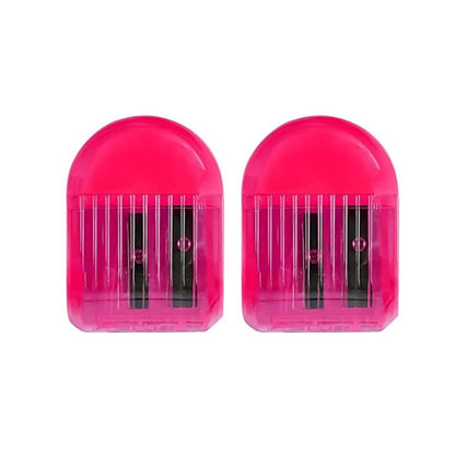 Doms Double Hole Neon Colored Pencil Sharpeners Pack Of 2