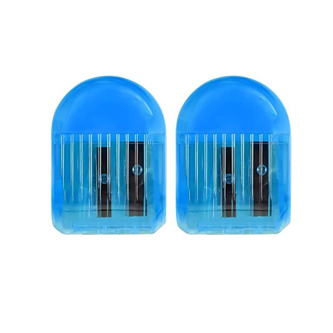 Doms Double Hole Neon Colored Pencil Sharpeners Pack Of 2