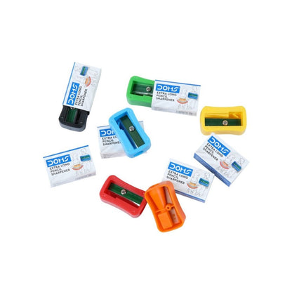 DOMS Multicolored Anti-Rust Extra Long Pencil Sharpener Pack