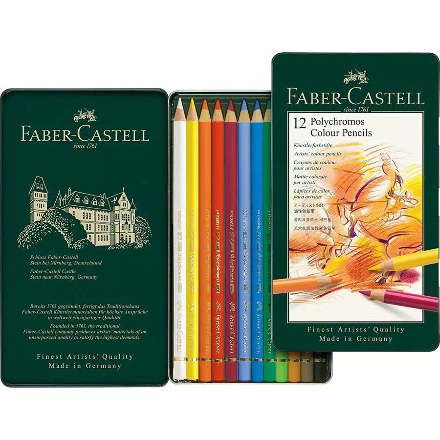 Faber-Castell 12 Polychromos Colour Pencils