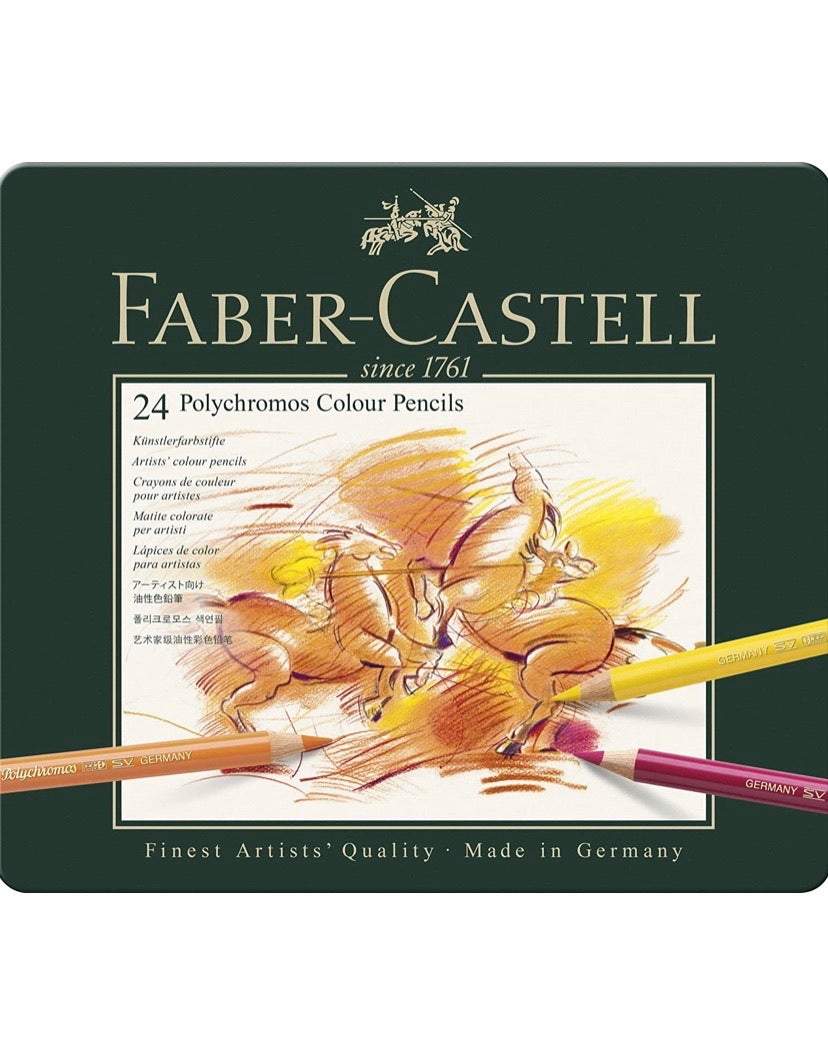 Faber-Castell Polychromos Color Pencil Set - Pack of 24