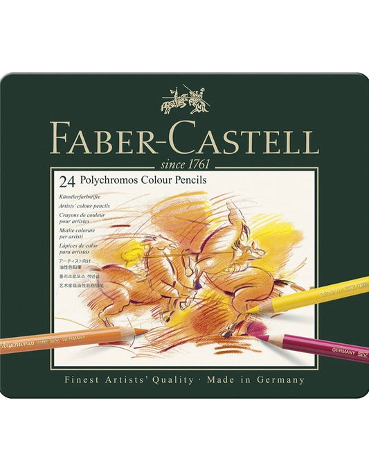 Faber-Castell Polychromos Color Pencil Set - Pack of 24