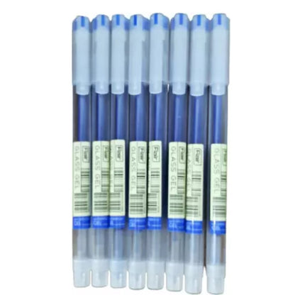 Flair Glass Gel Pen Waterproof-Pack of 10(Blue)