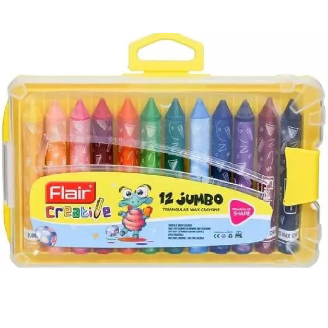 Flair Jumbo Triangular Wax Crayons
