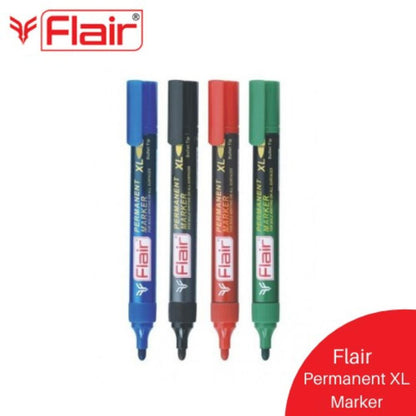 Flair Permanent XL Marker Pack Of 4