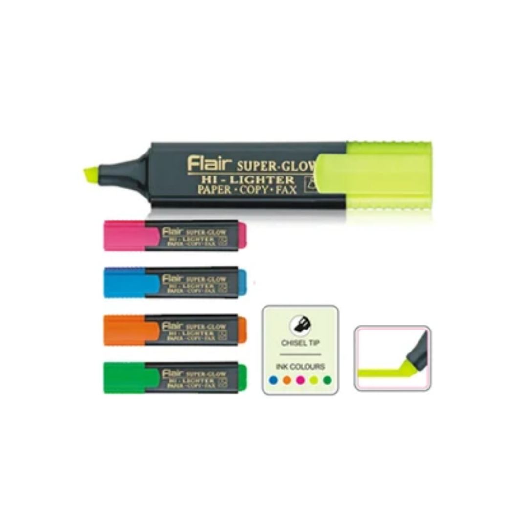 Flair Super Glow Highlighter Pack Of 5