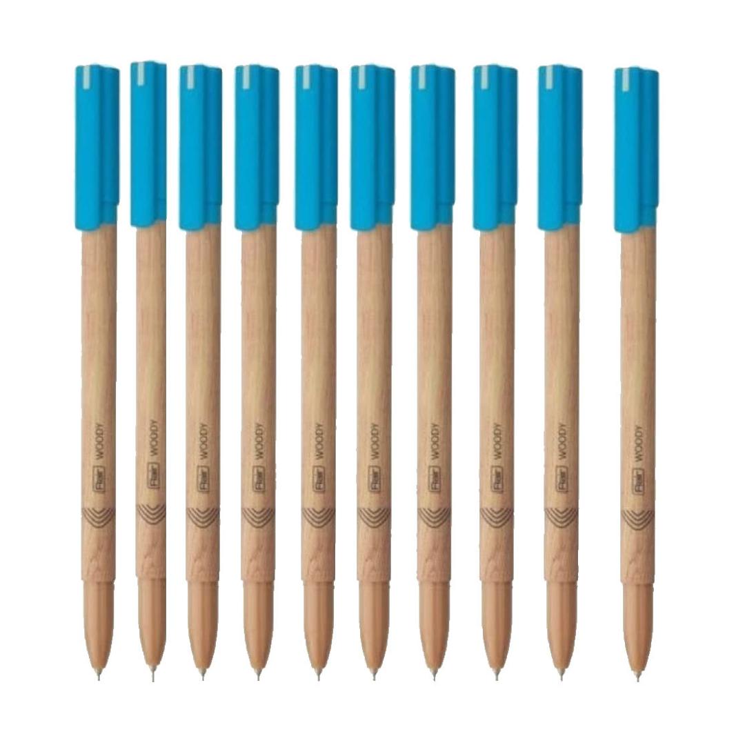Flair Woody Ball Pens Pack Of 10