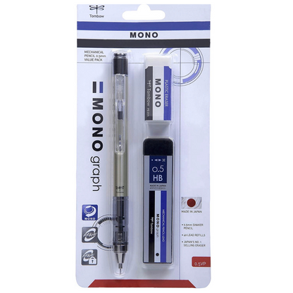 Tombow Mono Graph Mechanical Pencil 0.5mm Set