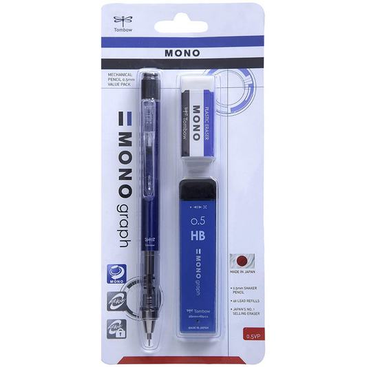 Tombow Mono Graph Mechanical Pencil 0.5mm Set