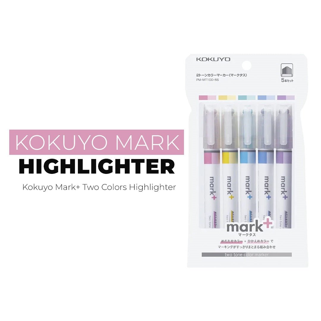Kokuyo Mark+ Two Colors Highlighter