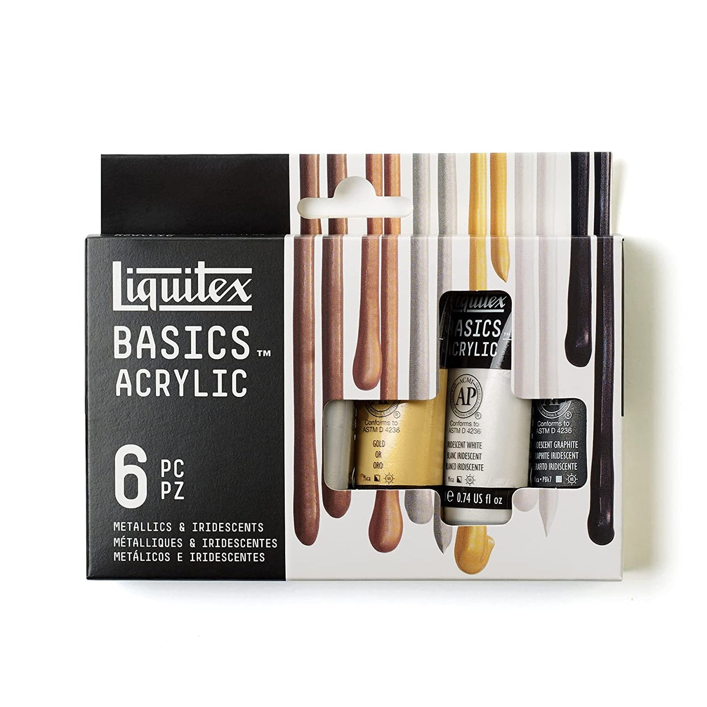 Liquitex Basic Acrylic Metal & Lrid Set