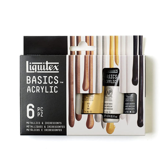 Liquitex Basic Acrylic Metal & Lrid Set