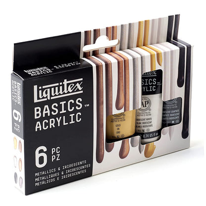 Liquitex Basic Acrylic Metal & Lrid Set
