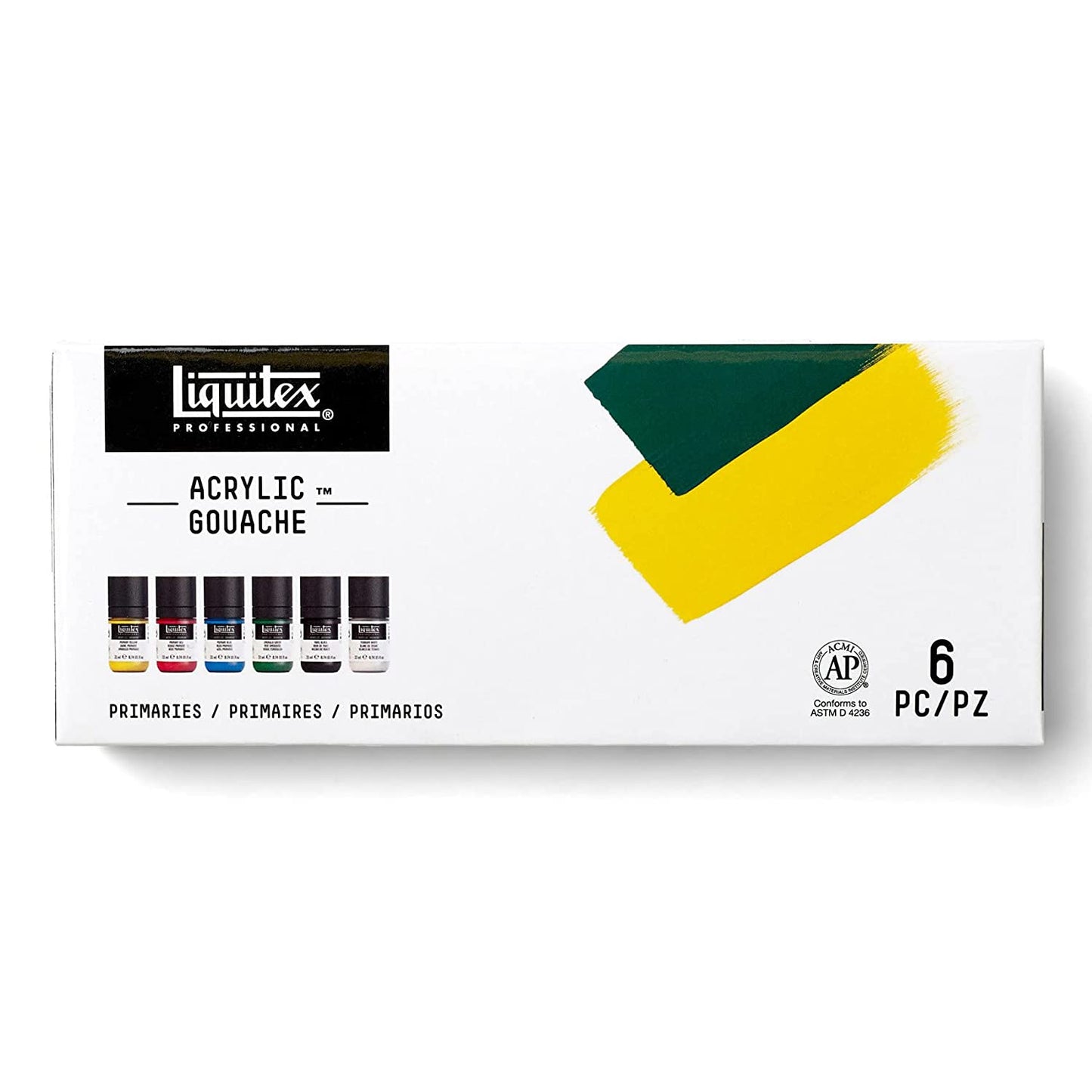 Liquitex Professional Acrylic Gouache 6 x 22 ml Set Primaries