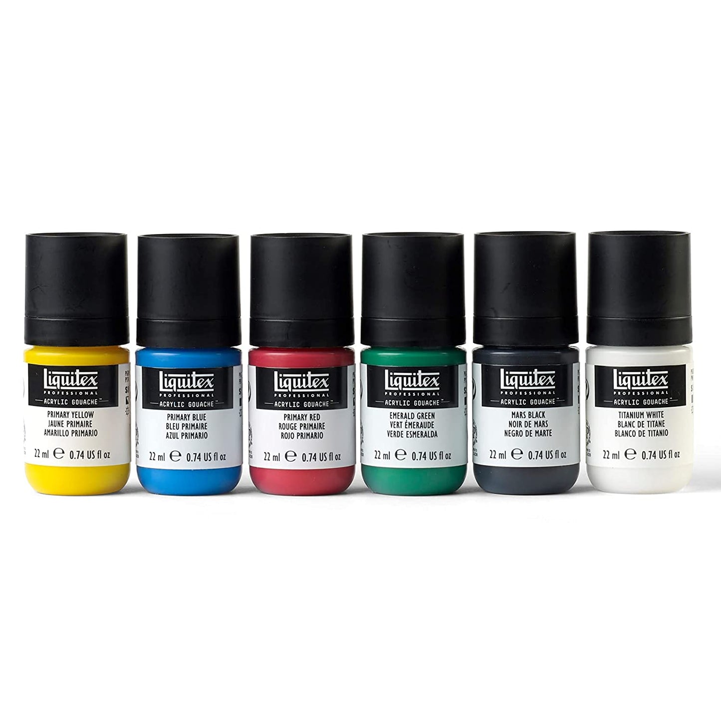Liquitex Professional Acrylic Gouache 6 x 22 ml Set Primaries