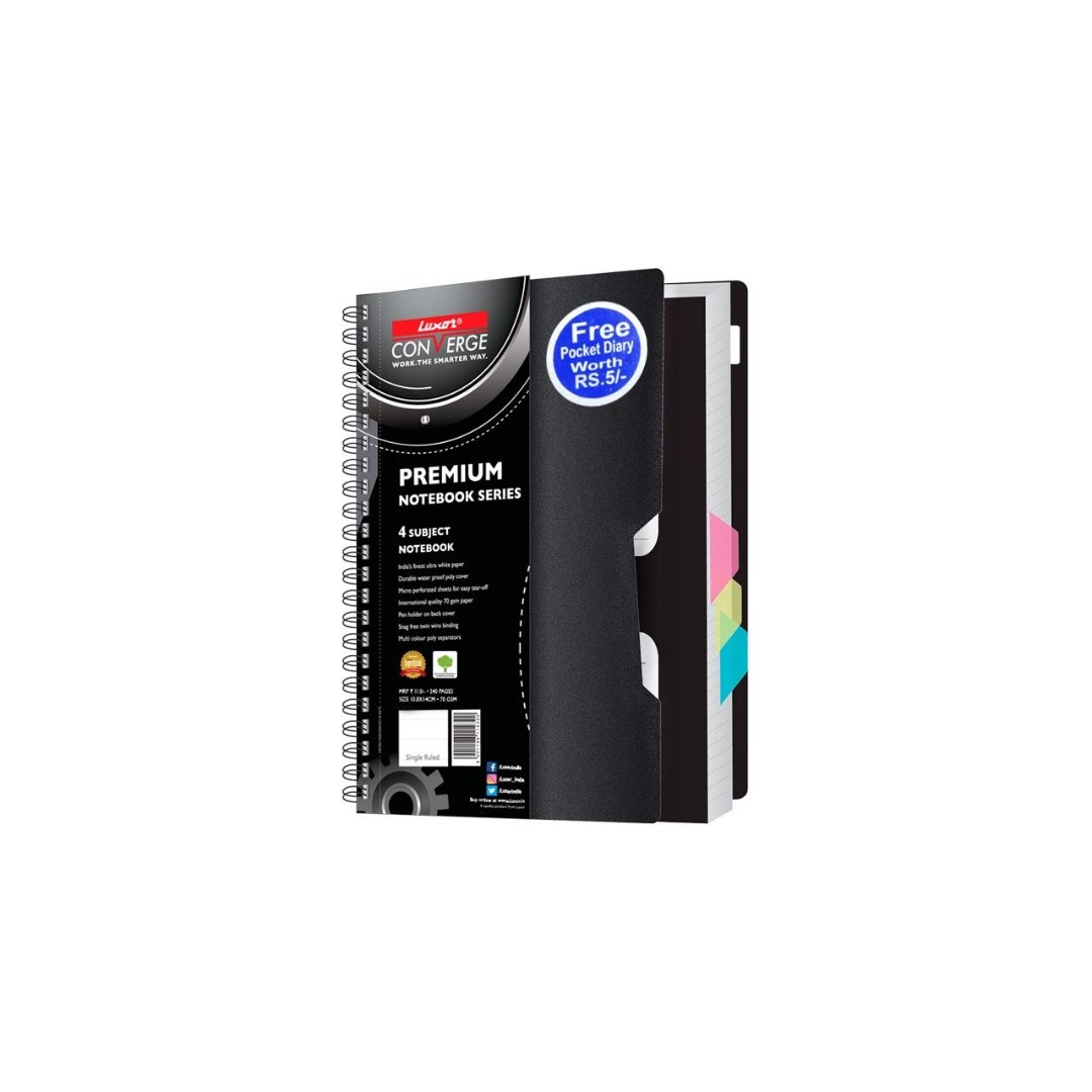 Luxor 4 Subject Notebook A-6