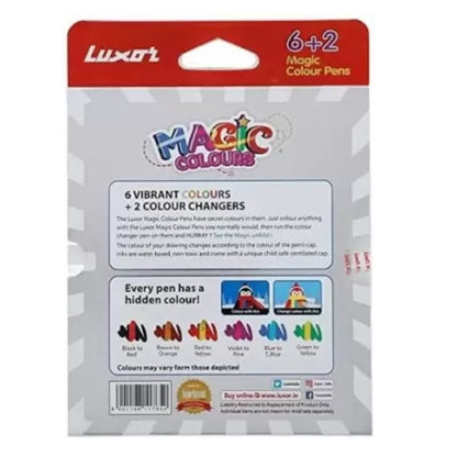 Luxor Magic Colour Pens (6+2 Pieces)