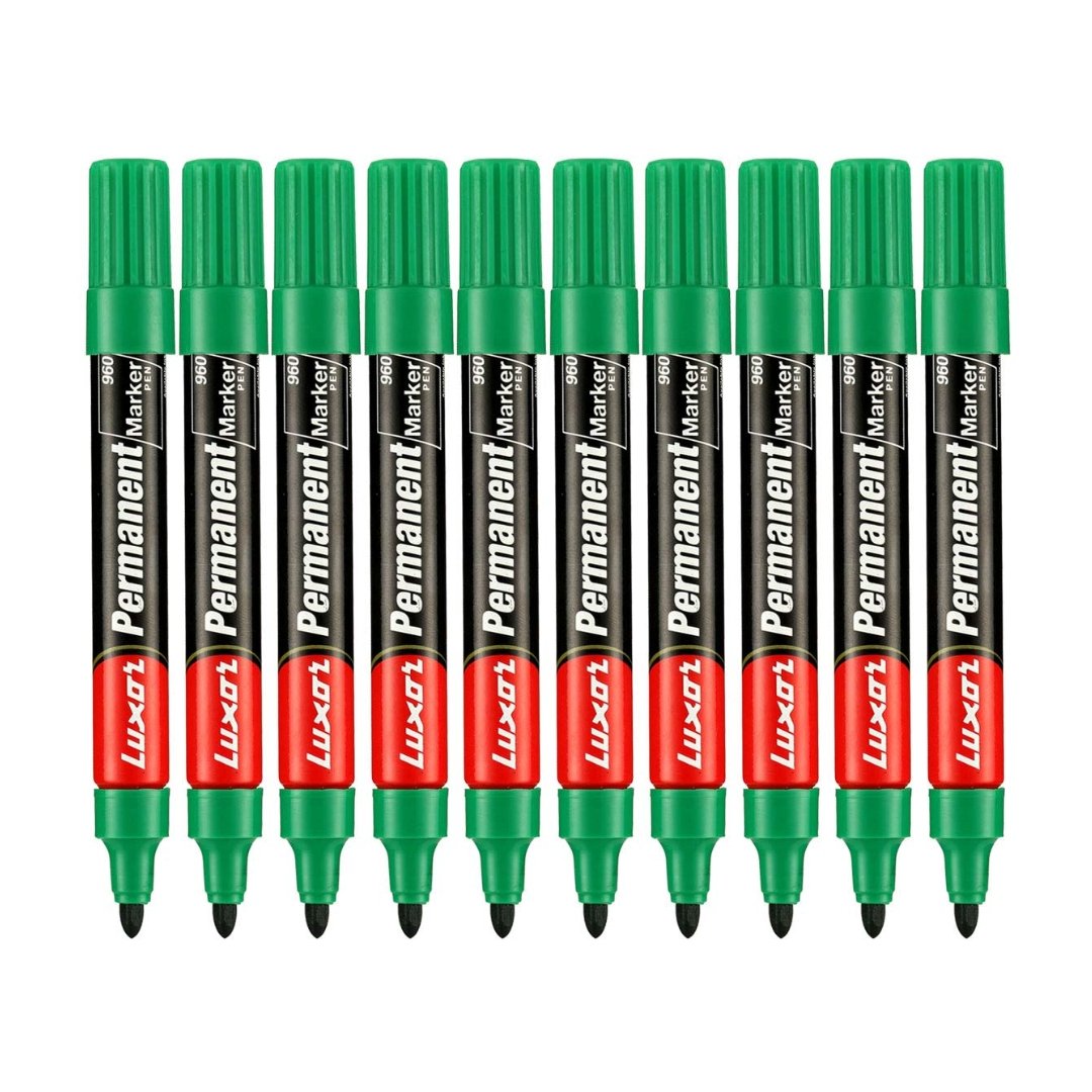 Luxor Permanent Marker 960 Bullet Tip Pack Of 10