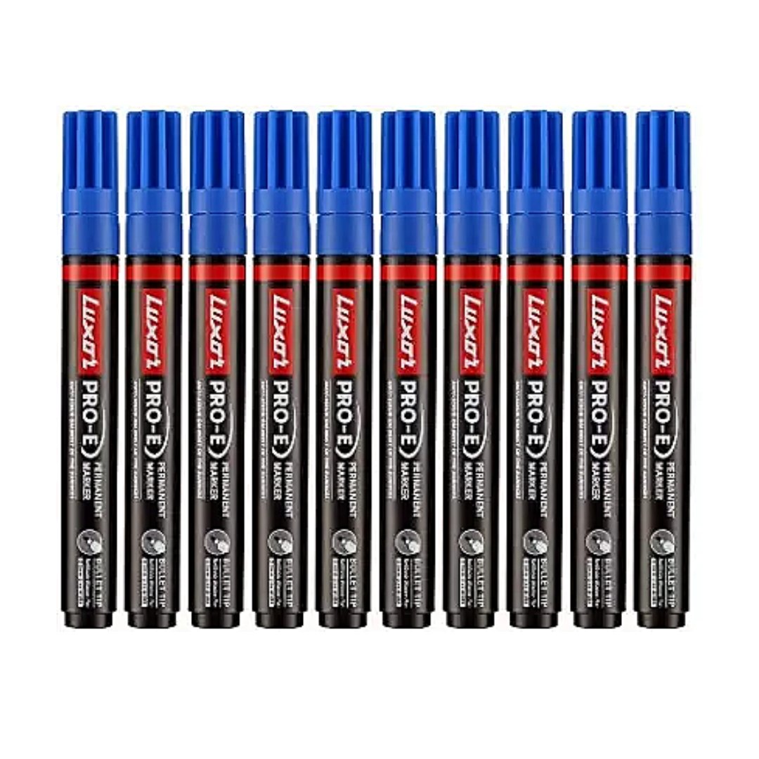Luxor Pro-E Permanent Marker Pack Of 10