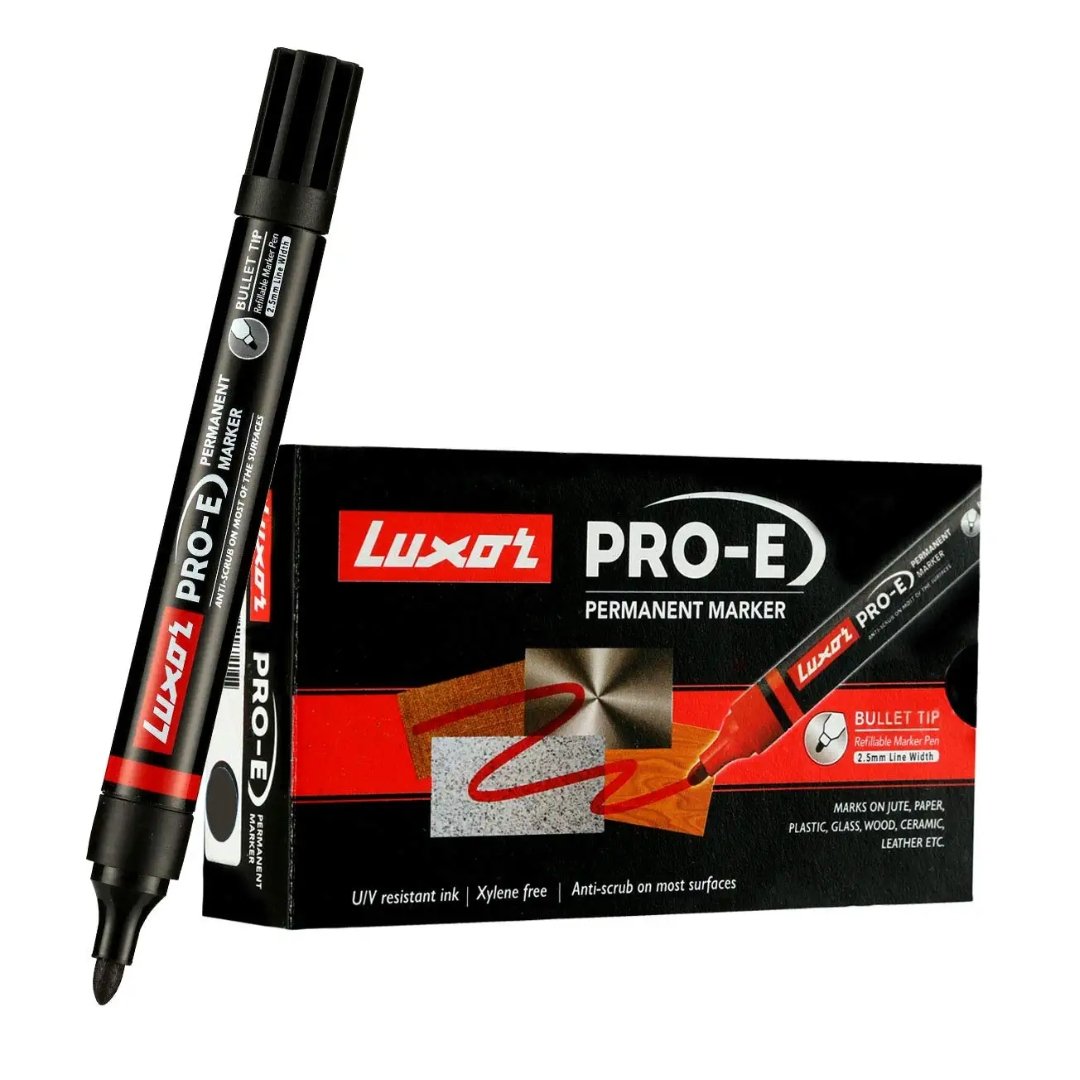 Luxor Pro-E Permanent Marker Pack Of 10