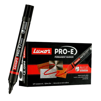 Luxor Pro-E Permanent Marker Pack Of 10