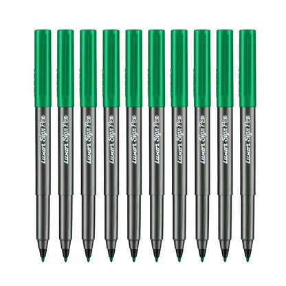 Luxor Sign Pen Pack of 10 Green Pen