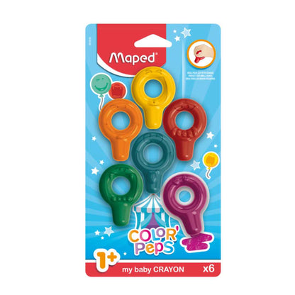 Maped Baby Color Peps My First Crayons Pack Of 6