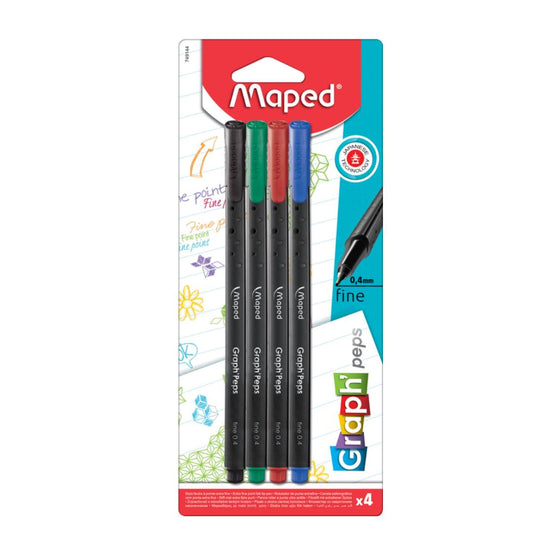 Maped Color Peps Fineliner Pack Of 4