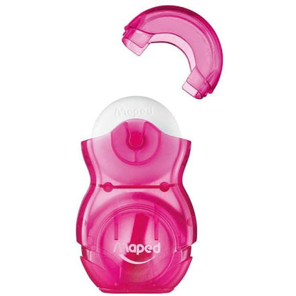 Maped Loopy Translucent Duo Eraser and Sharpener