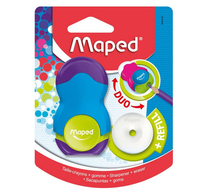Maped Loopy Translucent Duo Eraser and Sharpener
