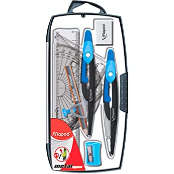 Maped Metal 9pcs Ruler Set