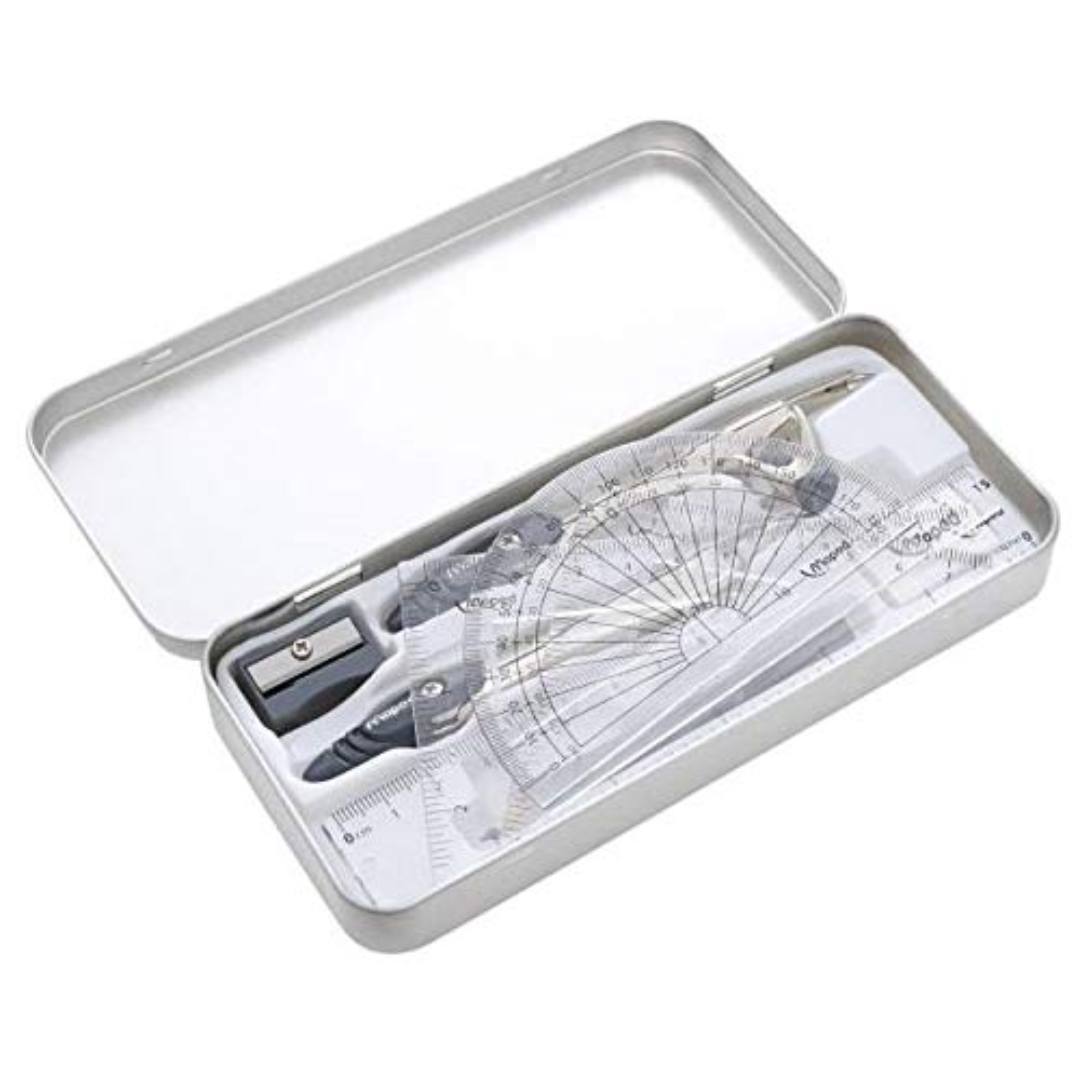 Maped Metal Essentials 9 Piece Math Set Geometry Kit