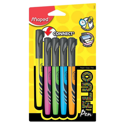 Maped Pen Connect Highlighter Set - Pack of 5 (Multicolor)