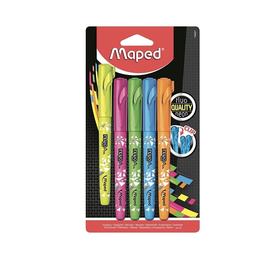 Maped Pen Connect Highlighter Set - Pack of 5 (Multicolor)
