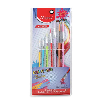 Maped Plastic Handle Sythetic 7 Round Brush