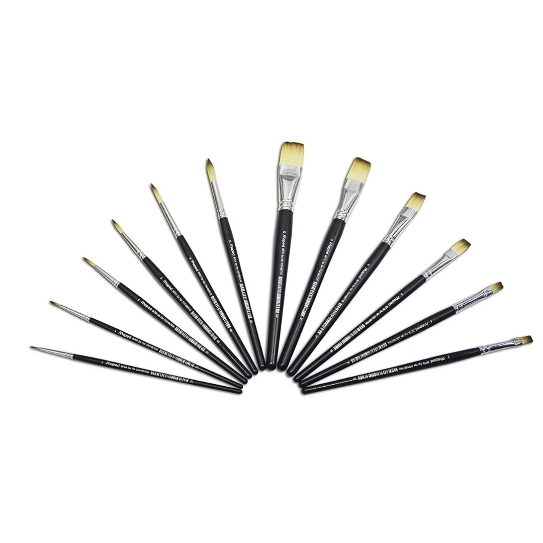 Maped Premium Synthetic Brush Set x12