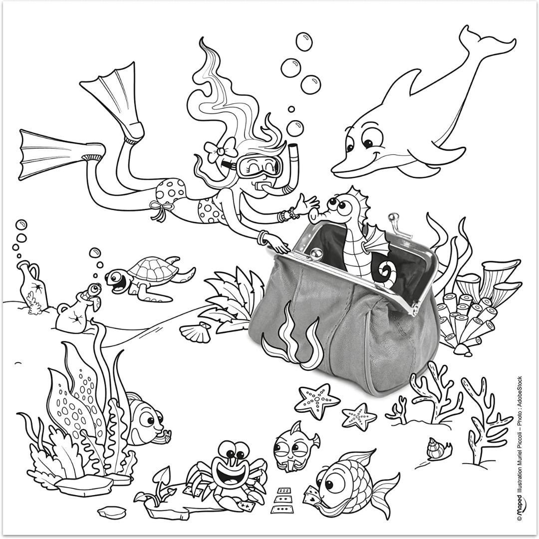 Maped Spiral Colouring Book