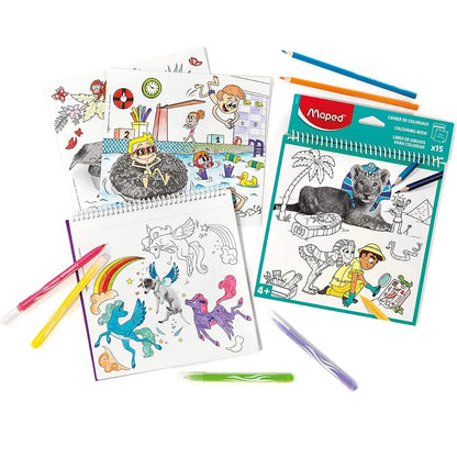 Maped Spiral Colouring Book