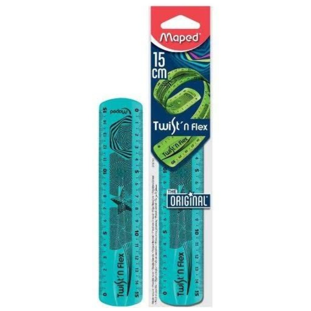 Maped Twist and Flex Flat Ruler (15 cm)