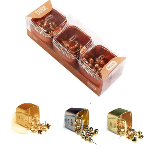 Mas Cubbie Premium Copper Star+Heart+Round-Pack Of 3